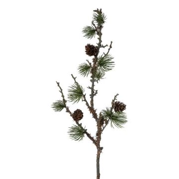 Umělá větev borovice BLUTON se šiškami, lišejník, zelená, 55cm