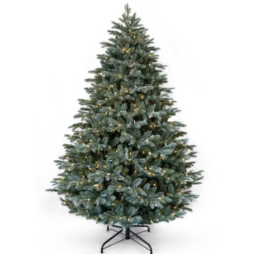 Umělý vánoční stromek BUFFALO SPEED, zmrzlý, LED diody, 230cm, Ø145cm