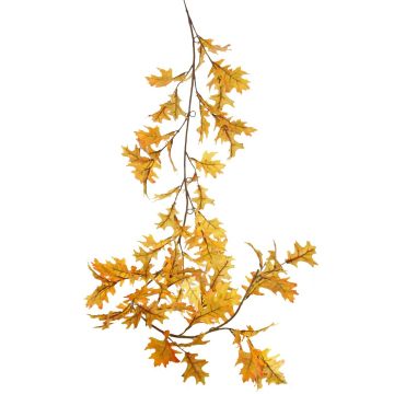 Umělý dubová girlanda ERASMIA, žlutooranžová, 180 cm