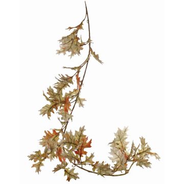 Umělý dubová girlanda ERASMIA, zeleno-červená, 180 cm