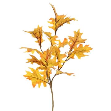 Umělá dubová větev ERASMIA, žlutooranžová, 75 cm