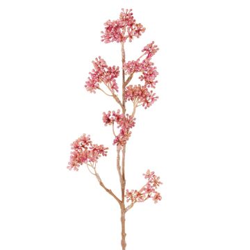 Umělá větvička krásnoplodky FILOTAS s bobulemi, růžová, 45cm