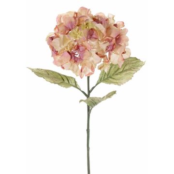 Umělá květina hortenzie URANIA, starorůžová, 75cm, Ø18cm
