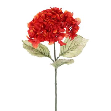 Umělá květina hortenzie URANIA, oranžová, 75cm, Ø18cm