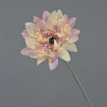 Textilní květina gerbera PAMILLA, starorůžová, 65cm, Ø12cm