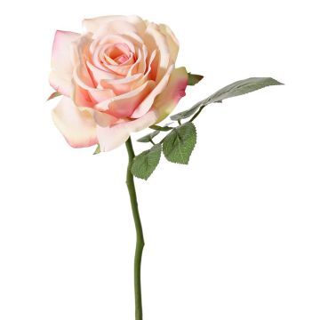 Umělá květina růže NIKOLETA, růžová, 30cm, Ø12cm