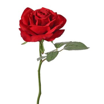 Umělá květina růže NIKOLETA, červená, 30cm, Ø12cm