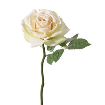 Umělá květina růže NIKOLETA, krémově růžová, 30cm, Ø12cm