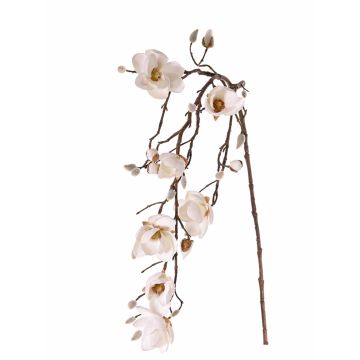 Textilní květina magnólie KOSMAS, krémová, 115cm, Ø8cm