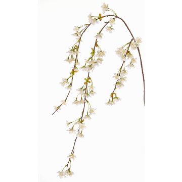 Umělá třešňová větev ZINO s květy, krémová, 145 cm
