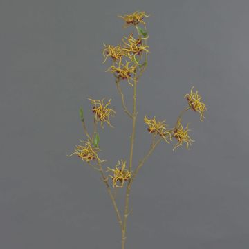 Umělá větvička lísky XYLA, květy, oranžovo-žlutá, 70cm, Ø5cm