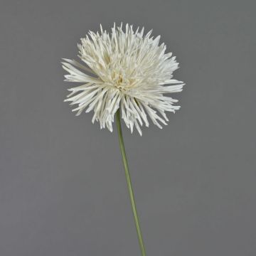 Textilní chryzantéma NANDITA, bílá, 60cm, Ø15cm