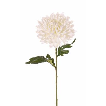 Textilní květina chryzantéma DELPHINA, krémová, 65cm, Ø14cm