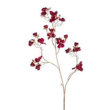 Umělá větev jabloně NIKAS, květy, tmavě červenozlatá, 85cm