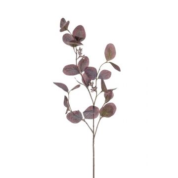 Umělá větev eukalyptu MAXEN s plody, fialovo-šedá, 75cm