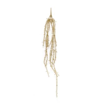 Umělý závěs rhipsalis ANIKO, zápich, třpytky, zlatý, 80cm