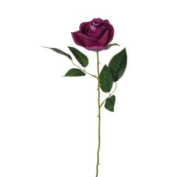 Textilní růže SEENSA, tmavě fialová, 55cm, Ø7cm