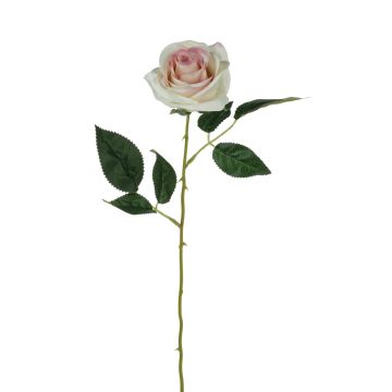 Textilní růže SEENSA, krémově růžová, 55cm Ø7cm