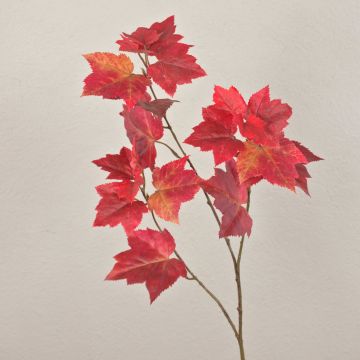Umělá javorová větev PORTREE, červená, 90cm