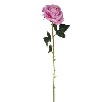 Textilní růže ELEAZAR, růžová, 65cm, Ø9cm