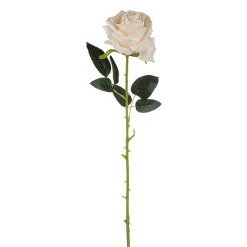 Textilní růže ELEAZAR, krémově meruňková, 65cm, Ø9cm