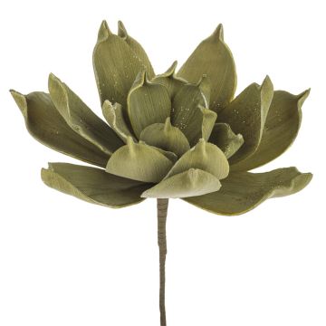 Umělá rostlina aloe vera LIERA s třpytkami, olivově zelená, 30cm