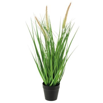 Umělá tráva dochan UBON s laty, dekorativní květináč, zelená, 50cm