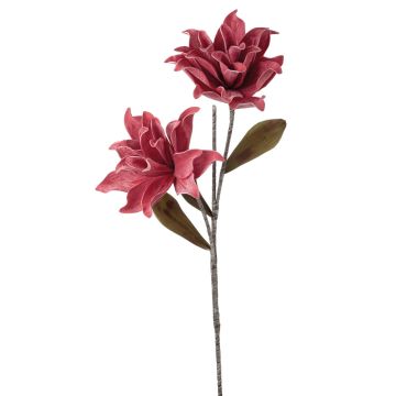 Plastová kamélie MUNIR, fialovo-červená, 120cm