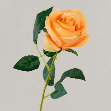 Textilní růže SEENSA, oranžová, 55cm, Ø7cm