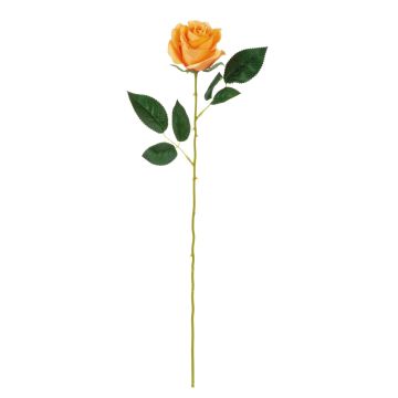 Textilní růže SEENSA, oranžová, 55cm, Ø7cm