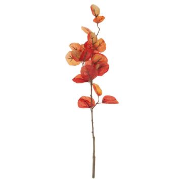 Umělá eukalyptová větev SOPONG, červeno-oranžová, 60cm