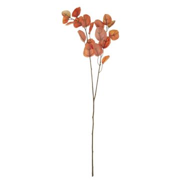 Umělá eukalyptová větev SOPONG, červeno-oranžová, 80cm