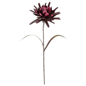 Umělá květina kaktusu královna noci MOADI, vínová, 90cm