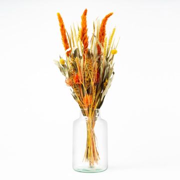 Kytice sušených květin ELEANOR, oranžovo-žlutá, 65cm, Ø14cm