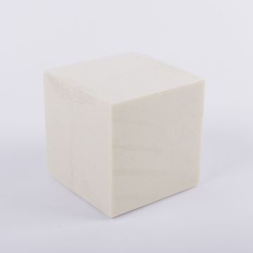 Květinová pěnová kostka GABRIO pro umělé květiny, krémová, 12x12x12cm