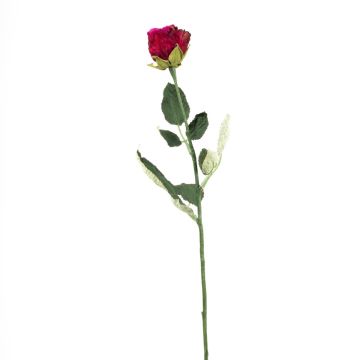 Umělá růže FREIDA, Eco Collection, tmavě růžová, 60cm, Ø4cm