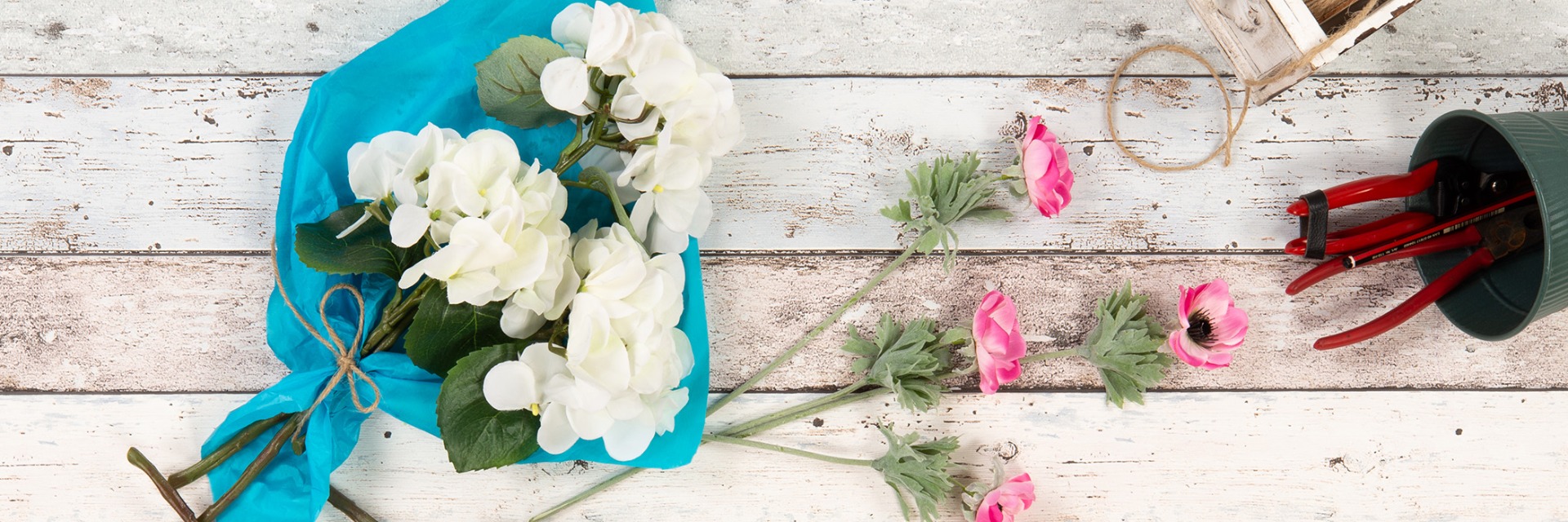 Kytice a aranžmá hortenzií na míru